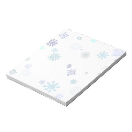 Bleke Sneeuwvlokken Notitieblok (Linkerzijde)