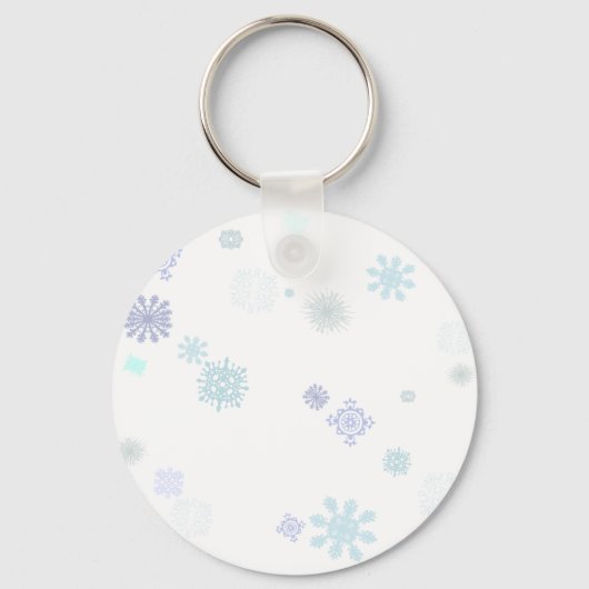 Bleke Sneeuwvlokken Sleutelhanger (Voorkant)