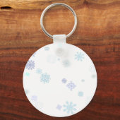 Bleke Sneeuwvlokken Sleutelhanger (Voorkant)