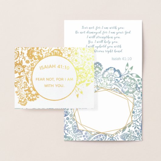 Bleke stoffige blauw Christelijke sympathie Folie Kaarten (Display)