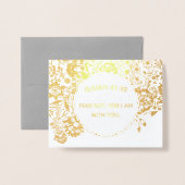 Bleke stoffige blauw Christelijke sympathie Folie Kaarten (Voorkant met envelop)