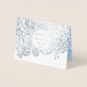 Bleke stoffige blauw Christelijke sympathie Folie Kaarten (Voorkant)