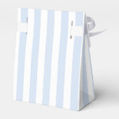 Bleke strepen met blauw en wit snoep bedankdoosjes (Achterkant)