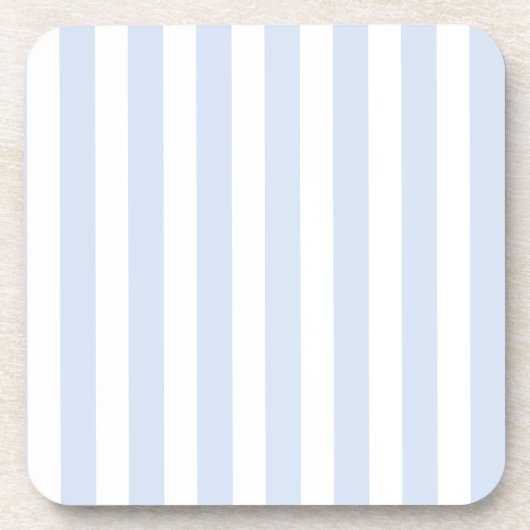 Bleke strepen met blauw en wit snoep bier onderzetter (Voorkant)