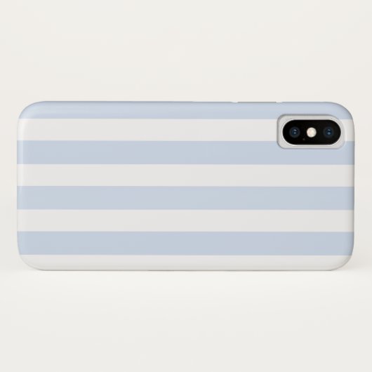 Bleke strepen met blauw en wit snoep Case-Mate iPhone case (Achterkant (horizontaal))