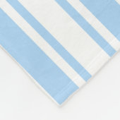 Bleke strepen met blauw en wit snoep fleece deken (Hoek)