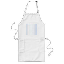 Bleke strepen met blauw en wit snoep lang schort