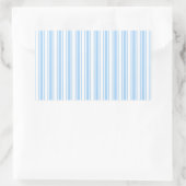 Bleke strepen met blauw en wit snoep rechthoekige sticker (Tas)