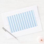 Bleke strepen met blauw en wit snoep rechthoekige sticker (Envelop)