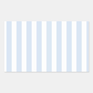 Bleke strepen met blauw en wit snoep rechthoekige sticker
