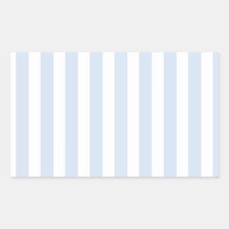 Bleke strepen met blauw en wit snoep rechthoekige sticker