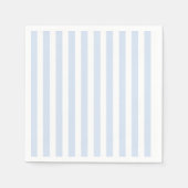 Bleke strepen met blauw en wit snoep servet (Voorkant)