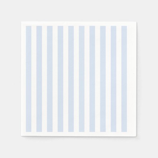 Bleke strepen met blauw en wit snoep servet (Voorkant)