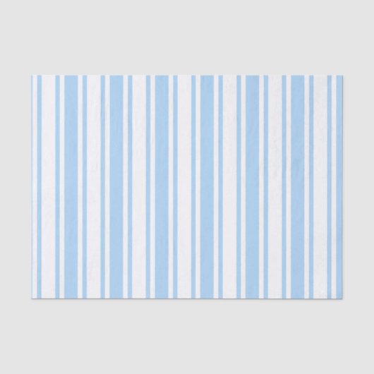 Bleke strepen met blauw en wit snoep tissuepapier (Voorkant)