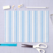 Bleke strepen met blauw en wit snoep tissuepapier (Craft)