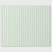 Bleke strepen met groen en wit snoep cadeaupapier (Vlak)