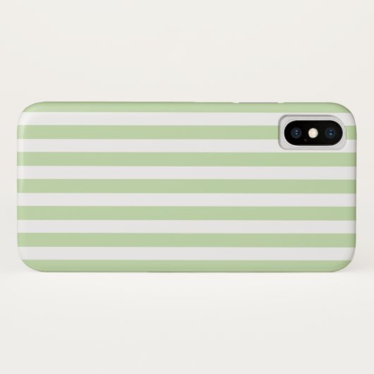 Bleke strepen met groen en wit snoep Case-Mate iPhone case (Achterkant (horizontaal))