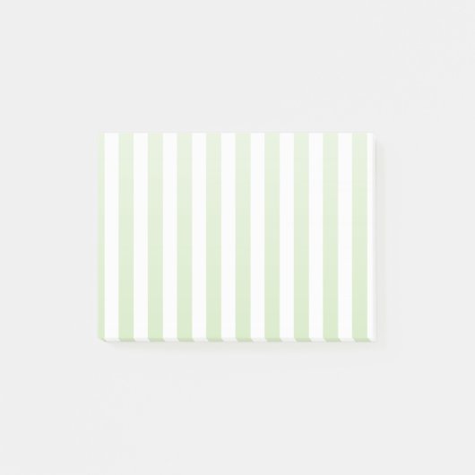 Bleke strepen met groen en wit snoep post-it® notes (Voorkant)