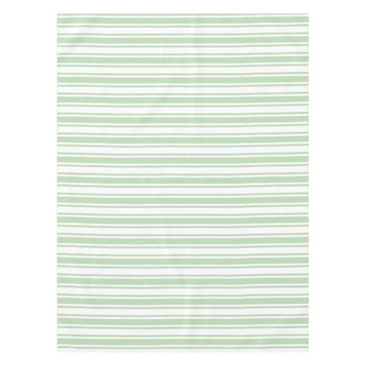 Bleke strepen met groen en wit snoep tafelkleed (Voorkant)