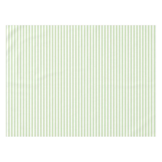 Bleke strepen met groen en wit snoep tafelkleed (Voorkant (Horizontaal))