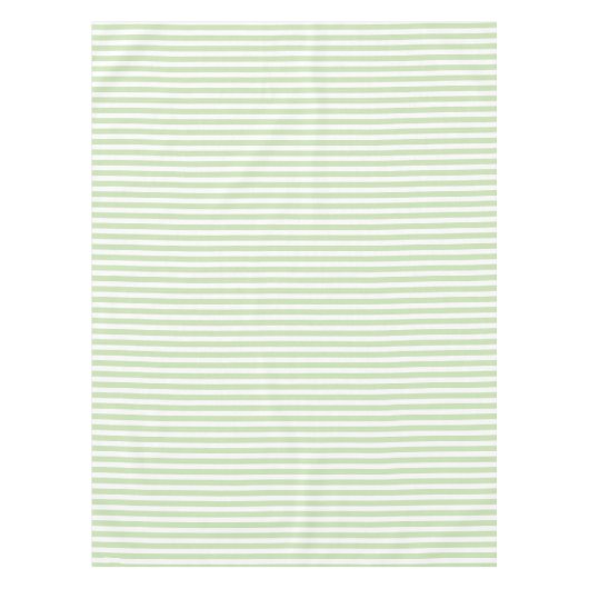 Bleke strepen met groen en wit snoep tafelkleed (Voorkant)