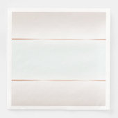 Bleke tapes Aqua Roos Gold Stripes Servet (Voorkant)