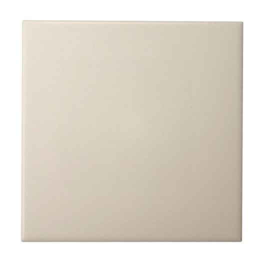 Bleke Taupe Solid Tegeltje (Voorkant)