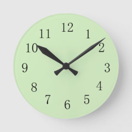 Bleke Tea Green Wall klok