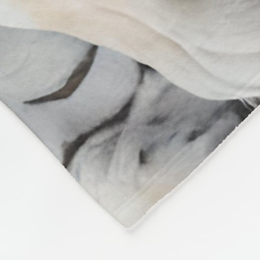 Bleke tijgers in een blauw groen Oerwoud Fleece Deken (Hoek)