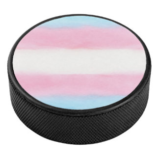 bleke trans vlagontwerp op hockeypuck hockey puck