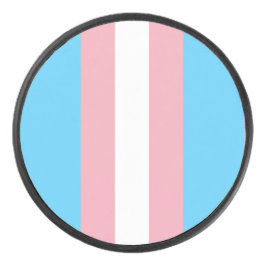 bleke transvlag op hockeypuck hockey puck