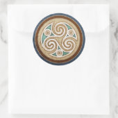 Bleke Triskele-Stickers Ronde Sticker (Tas)
