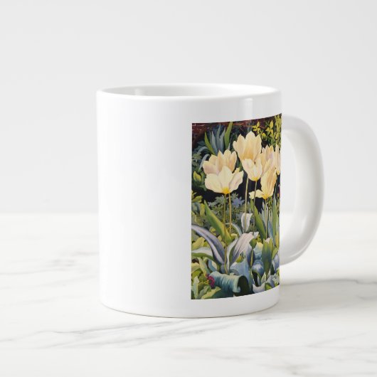 Bleke Tulpen Grote Koffiekop (Voorkant rechts)