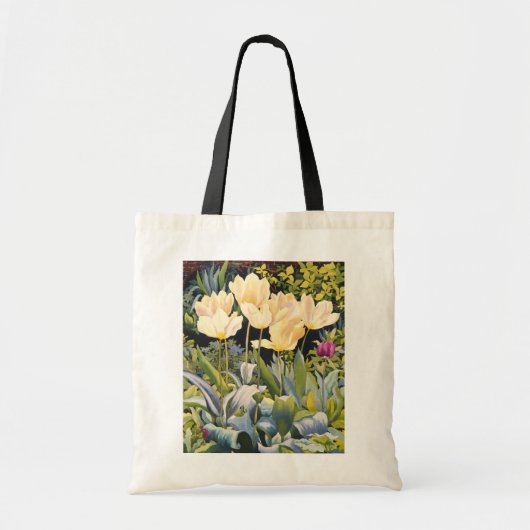 Bleke Tulpen Tote Bag (Voorkant)