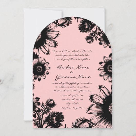 Bleke uitnodiging tot het indienen van dogwood en  (Voorkant)