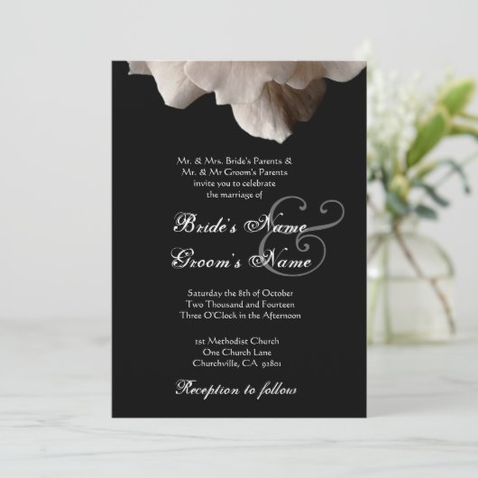 BLEKE uitnodiging voor weddenschappen tussen GOLD  (Staand voorkant)