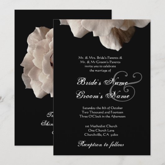 BLEKE uitnodiging voor weddenschappen tussen GOLD (Voorkant / Achterkant)