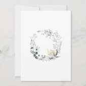 Bleke Violet Bloemenpastel met Trouwkaarsen Save The Date (Achterkant)