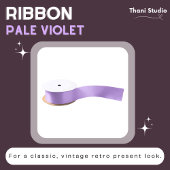 Bleke Violet Zomer Eenvoudig Gewoon Modern Elegant Satijnen Lint