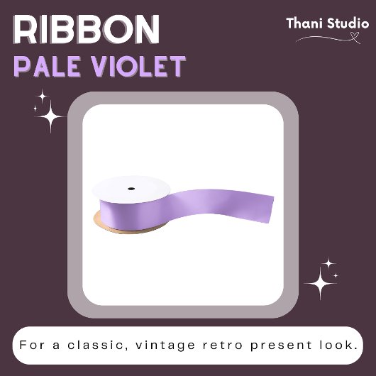 Bleke Violet Zomer Eenvoudig Gewoon Modern Elegant Satijnen Lint