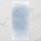 bleke waterverf bloemen bruiloft Menu (Achterkant)