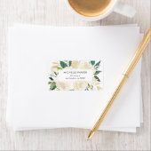 Bleke Waterverf Bloemen retour adres Etiket (Insitu)