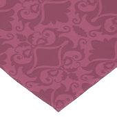 Bleke Wijn Damask Bows Korte Tafelloper (Hoek)