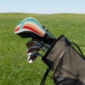 Bleke Zeeglas Speld Gestreept met Naam Golfheadcover (Insitu)