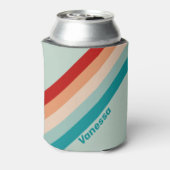 Bleke Zeeglas Strepen met Naam Blikjeskoeler (Blikje Achterkant)