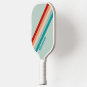 Bleke Zeeglas Strepen met Naam Pickleball Paddle (Links)