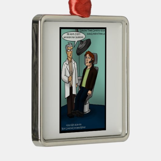 Bleken BluethoothFunny Dentistry-Ornamenten Metalen Ornament (Rechts)