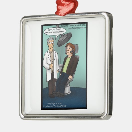 Bleken BluethoothFunny Dentistry-Ornamenten Metalen Ornament (Links)