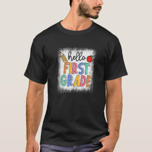 Bleken Hallo eerste klas leraarsstudent terug naar T-shirt