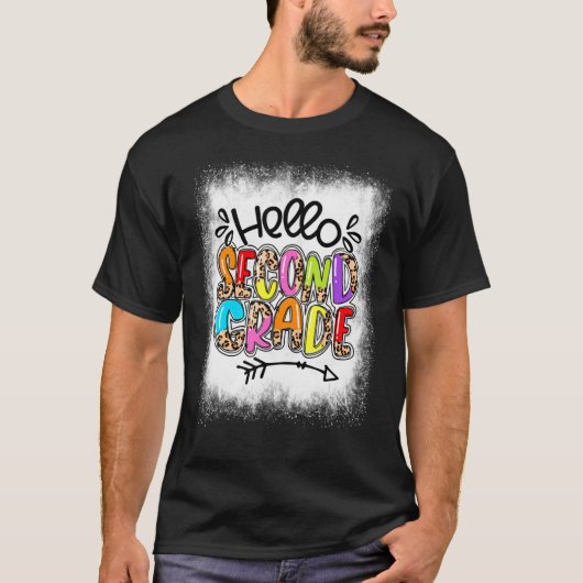 Bleken Hallo tweede graad leraar T-shirt (Voorkant)